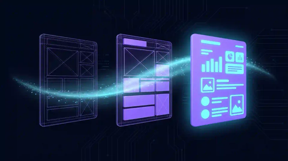 Cover image for the article about React Suspense and skeletons in Next.js