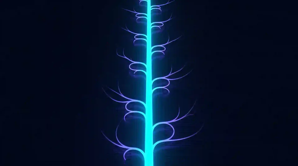 Diagrama de ramas de git con trunk based development, imagen de portada del artículo